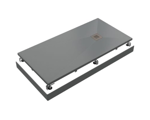 Поддон литьевой Essentia ГРАФИТ 1600x700 GOOD DOOR
