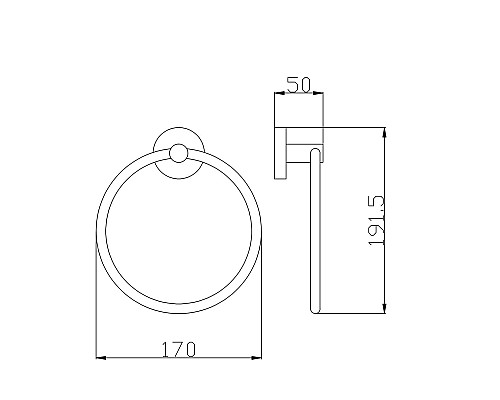 Кольцо для полотенец Rav Slezak Colorado COA0104Z Золото