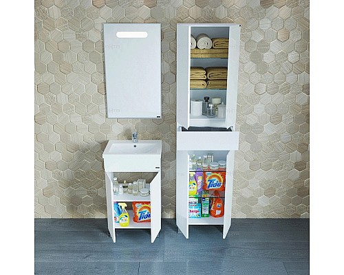 Тумба под раковину СанТа Марс 50 2 двери Белая