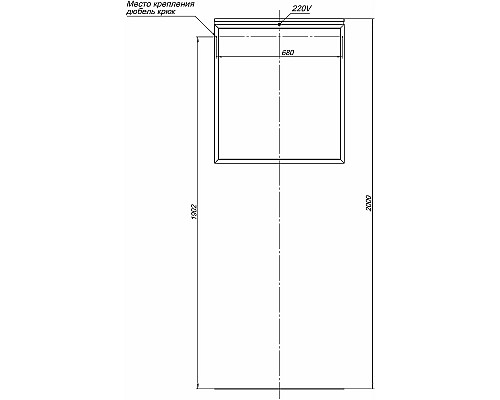 Зеркало Allen Brau Priority 70 1.31014.02 с подсветкой Серебро браш