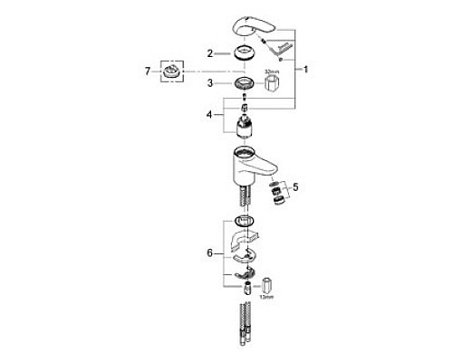 Смеситель Grohe для раковины 32734000