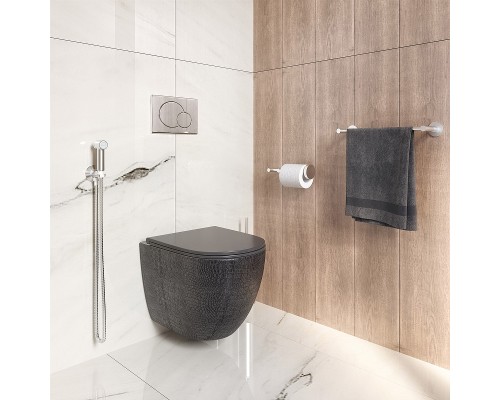 Унитаз Grossman GR-4455BBLS подвесной Черный глянцевый с сиденьем Микролифт