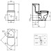 Унитаз компакт Ideal Standard Connect Space E119901 без бачка и сиденья