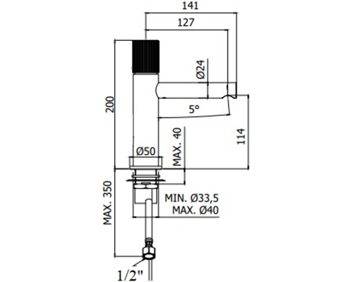 Смеситель для раковины Paffoni Jo JO071CR Хром