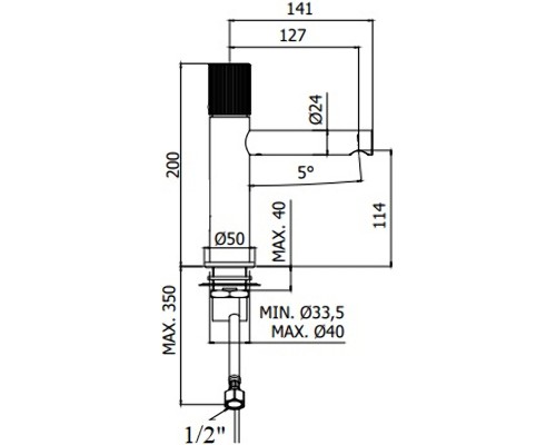 Смеситель для раковины Paffoni Jo JO071CR Хром