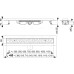 Душевой лоток AlcaPlast Low 550 с решеткой нержавеющая сталь матовая