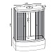 Душевой бокс Parly Classic 170х215 CNE170 7979 профиль Хром стекло тонированное