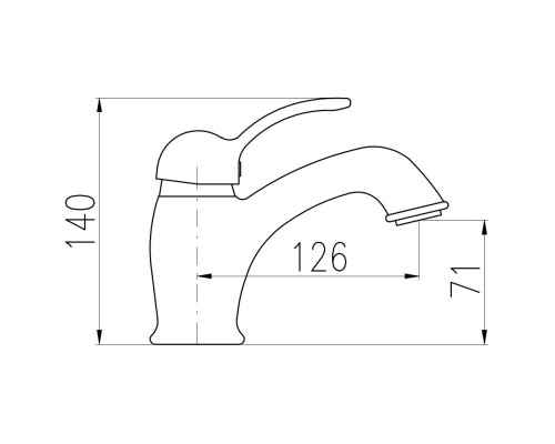Смеситель для раковины Rav Slezak Labe L027.5K Хром