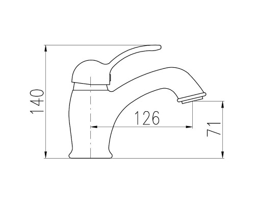 Смеситель для раковины Rav Slezak Labe L027.5K Хром