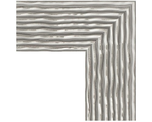 Зеркало Evoform Definite Floor 201х111 BY 6023 в багетной раме - Волна хром 90 мм