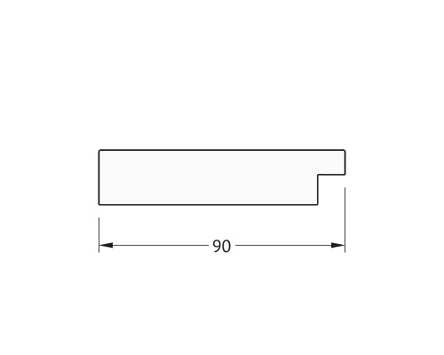 Зеркало Evoform Definite 90х70 BY 3181 в багетной раме - Золотые дюны 90 мм