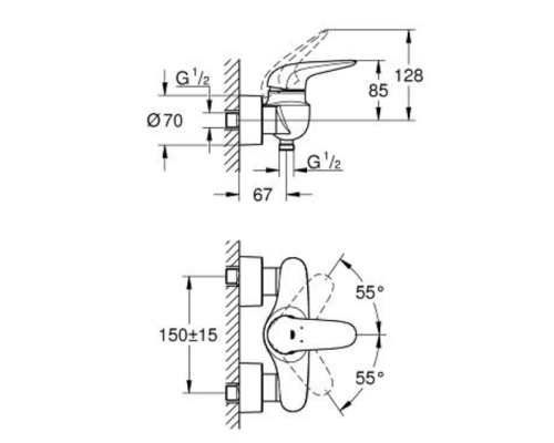 Смеситель Grohe для душа
