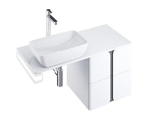 Тумба под раковину Ravak SD Balance 60 X000001367 подвесная Белая Графит