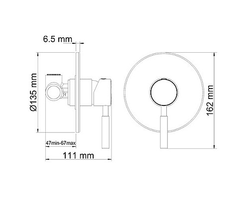 Смеситель для душа WasserKRAFT 4251