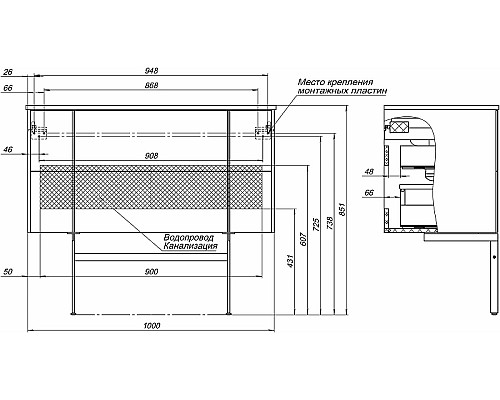 Тумба под раковину Allen Brau Reality 100 1.32007.WM подвесная Белая матовая