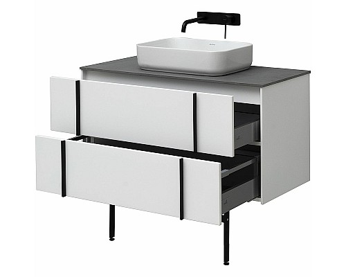 Тумба под раковину Allen Brau Reality 100 1.32007.WM подвесная Белая матовая