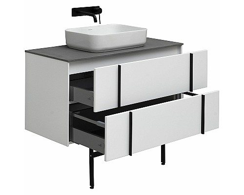 Тумба под раковину Allen Brau Reality 100 1.32007.WM подвесная Белая матовая