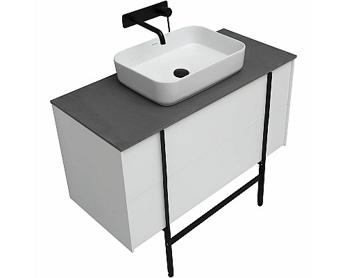 Тумба под раковину Allen Brau Reality 100 1.32007.WM подвесная Белая матовая