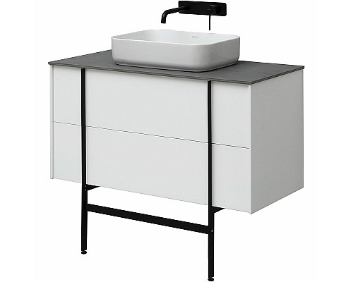 Тумба под раковину Allen Brau Reality 100 1.32007.WM подвесная Белая матовая