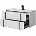 Тумба под раковину Allen Brau Reality 100 1.32007.WM подвесная Белая матовая