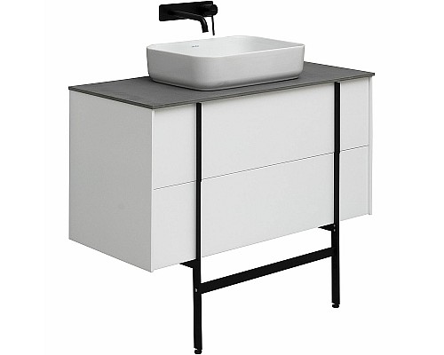 Тумба под раковину Allen Brau Reality 100 1.32007.WM подвесная Белая матовая