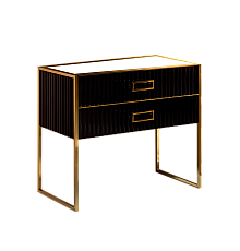 Тумба Armadi Art Monaco 100см h74см черная глянец золото под раковину чашу