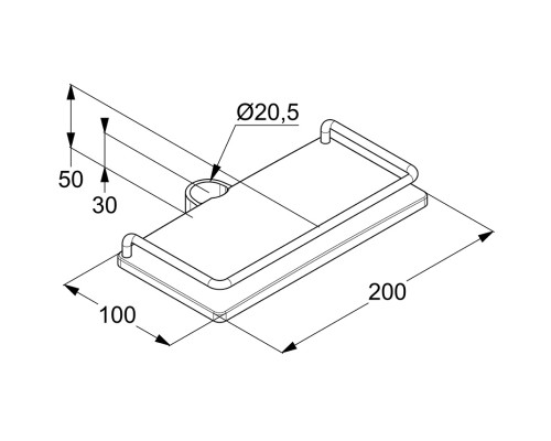 Полка корзина Kludi Cockpit 6410110-00 Хром Белая