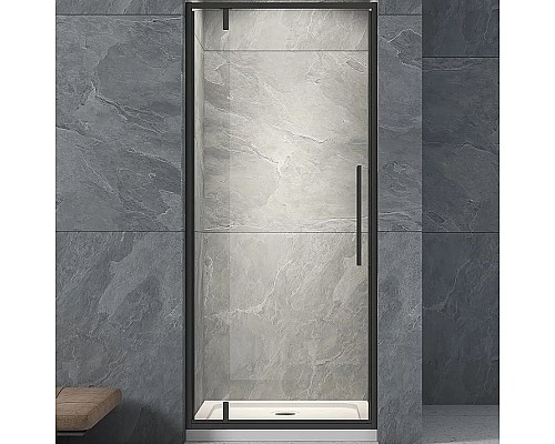 Душевая дверь Veconi Vianno VN-33B 80 VN33B-80-01-C7 Черный матовый