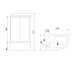 Душевая кабина Royal Bath ВК 120x80 с гидромассажем задние стенки Белые