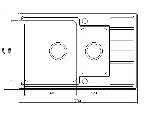 Кухонная мойка Seaman Eco Roma SMR-7850B.B Нержавеющая сталь
