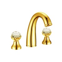 Смеситель для раковины на 3 отверстия Boheme Imperiale Presente 337 золото