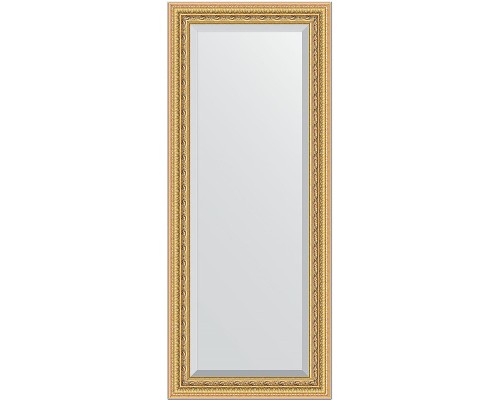 Зеркало Evoform Exclusive 145х60 BY 1264 с фацетом в багетной раме - Сусальное золото 80 мм