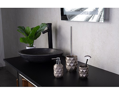 Стакан для зубных щеток Ridder Joyce 2165107 Серый металлик