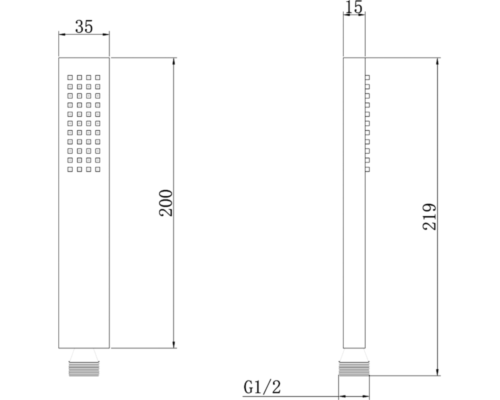 Ручной душ Abber AF0050G Золото матовое