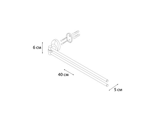 Полотенцедержатель FIXSEN Europa рога FX-21802A