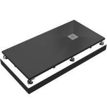 Поддон литьевой Essentia ЧЕРНЫЙ 1000x700 GOOD DOOR