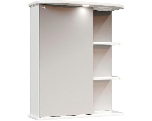 Зеркальный шкаф Onika Карина 60.01 L 206009 с подсветкой Белый