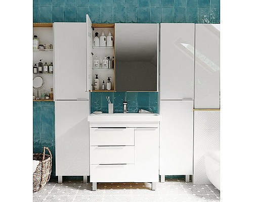 Тумба под раковину 1MarKa Gaula 80Н У92516 White