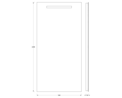 Зеркало Evoform Ledline 100х50 с подсветкой