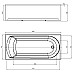 Акриловая ванна Aquatek Eco-friendly Ника 160x75 NIK160-0000001