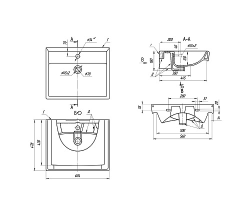 Умывальник мебельный Dreja Q 191638