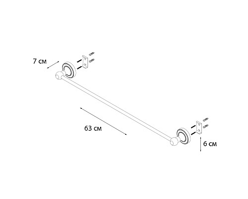 Полотенцедержатель FIXSEN Antik трубчатый FIXSEN Antik FX-61101