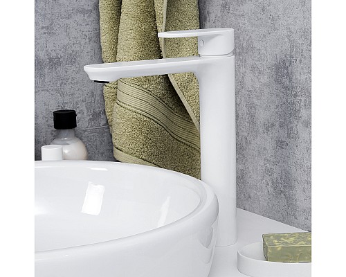 Смеситель для раковины WasserKRAFT Mindel 8503H Белый матовый