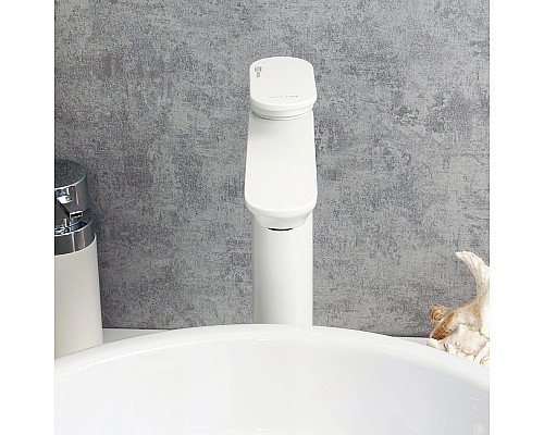 Смеситель для раковины WasserKRAFT Mindel 8503H Белый матовый