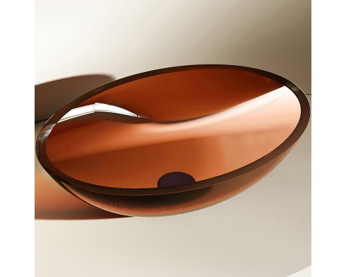 Раковина-чаша Abber Kristall 50 AT2802Opal Коричневая