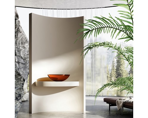 Раковина-чаша Abber Kristall 50 AT2802Opal Коричневая