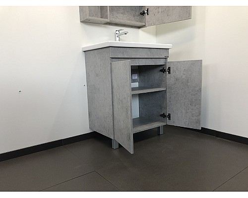 Тумба с раковиной Comforty Осло 70НД 00-00006117 Бетон светлый