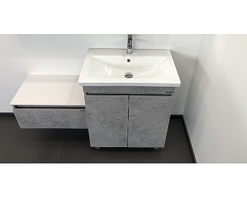 Тумба с раковиной Comforty Осло 70НД 00-00006117 Бетон светлый