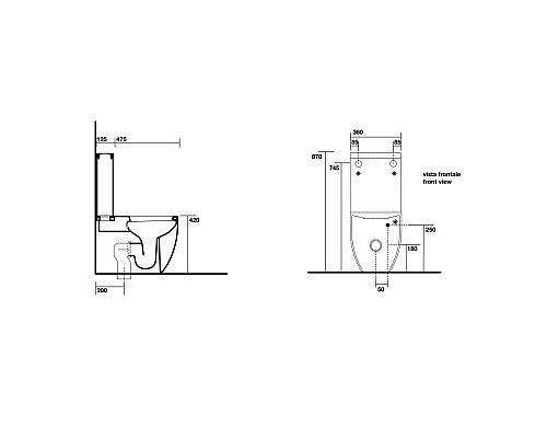 Унитаз-компакт Kerasan Flo 311701 белый