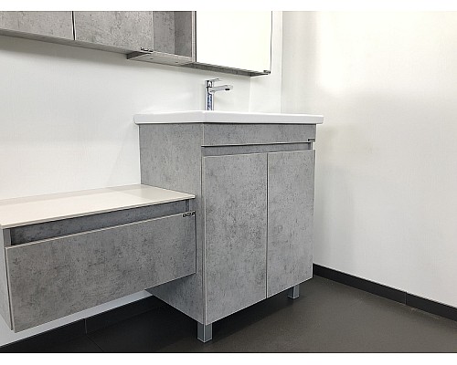 Тумба с раковиной Comforty Осло 70НД 00-00006117 Бетон светлый